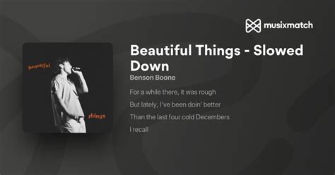 Beautiful Things lyrics translation in German